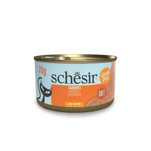 Schesir Wet Cat Food with Sardine Slices 70 g