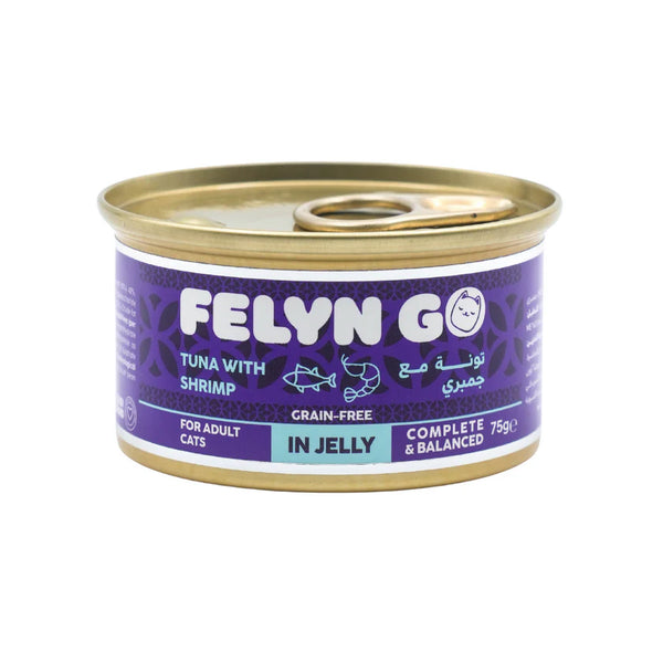 Felyn Go Wet Food Tuna with Shrimp in Jelly Canned Cat Food 75g