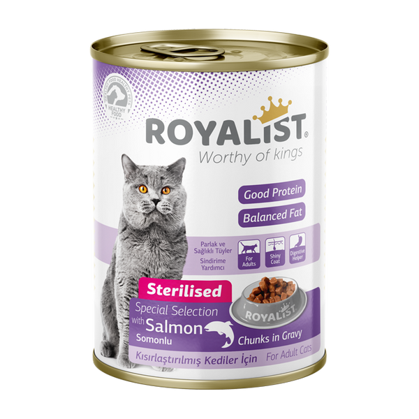 Royalist Wet Food with Salmon for Sterilised Cats 400g
