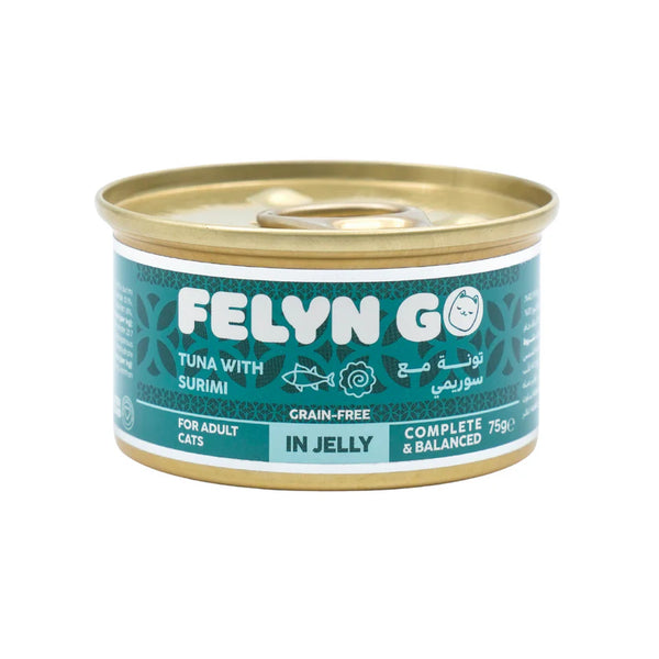 Felyn Go Wet Food Tuna with Surimi in Jelly Canned Cat Food 75g