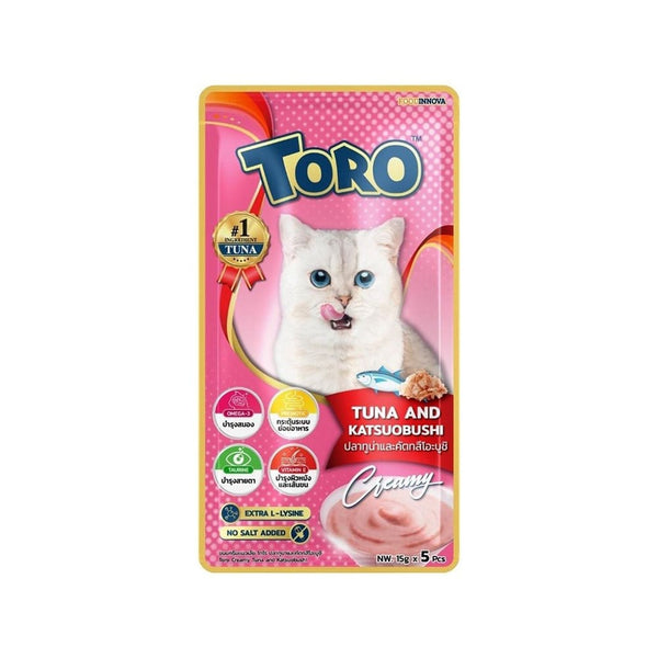 Toro Lickable Treat Tuna and Katsuobushi 15gx5pcs