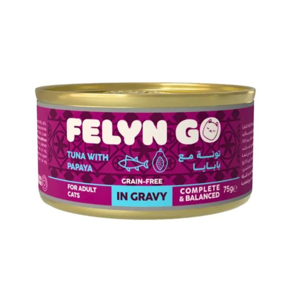 Felyn Go Tuna with Papaya in Gravy Canned Cat Food - 75 g