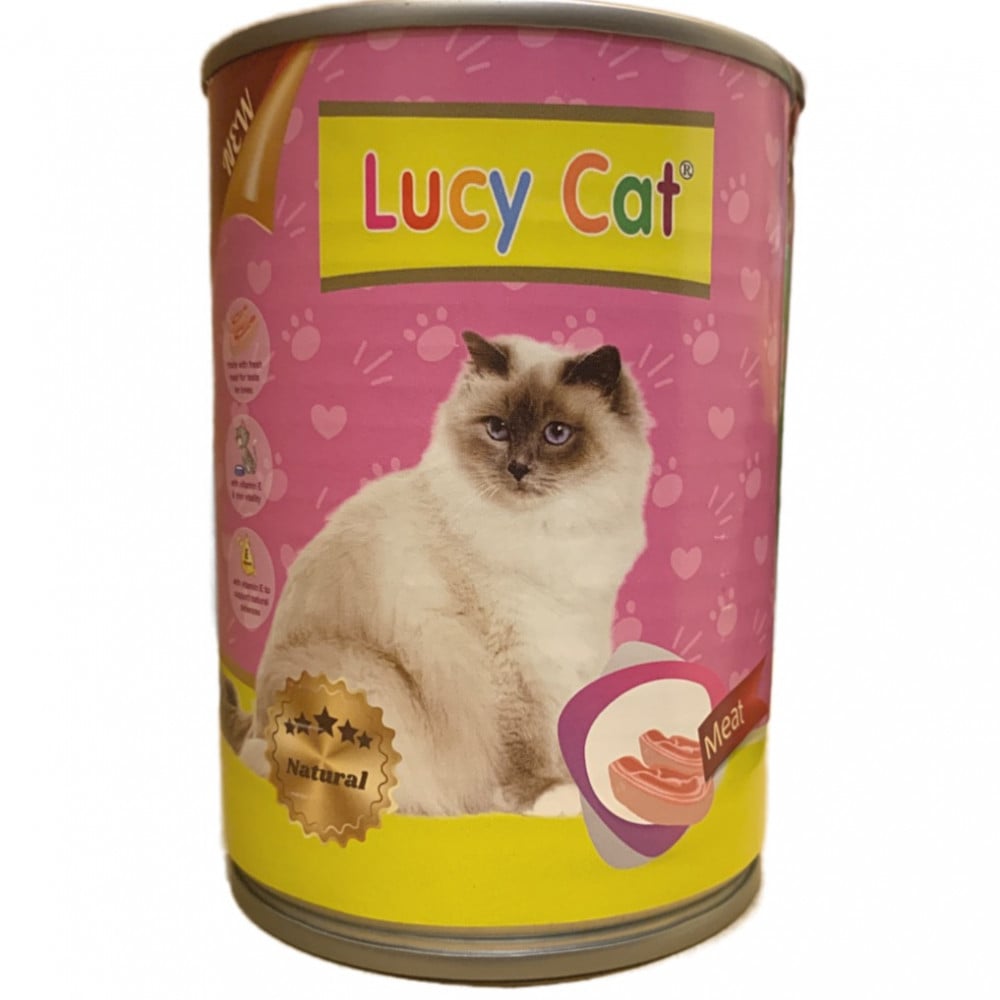 Lucy Cat with meat cats food 375g