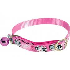 ZOLUX NYLON COLLAR "LADYCAT" 30 CM / 10 MM PINK