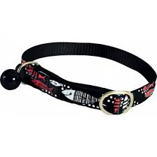 ZOLUX NYLON COLLAR "SARDINE" 30 CM / 10 MM - BLACK