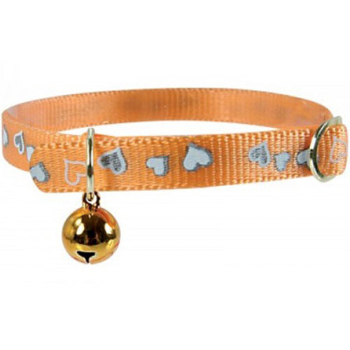 ZOLUX "HEART" REFLECTIVE COLLAR  30 CM / 10 MM - Orange