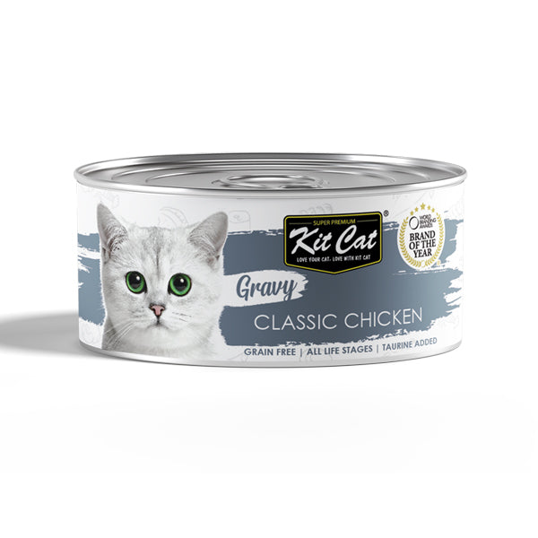 Kit Kat Classic Chicken Broth Flavor Canned Wet Cat Food, 70 grams