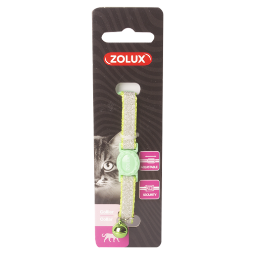 Zolux green nylon shiny collar