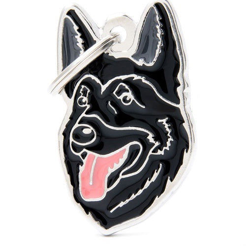 Black German Shepherd dog necklace